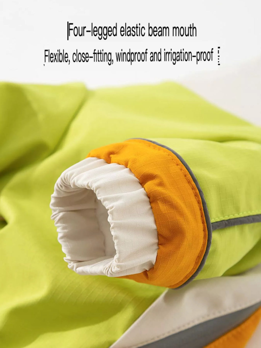 Color block warm pet jumpsuit by Trendsi, showcasing a cozy, multicolored fleece suit with a hood and full-body coverage.