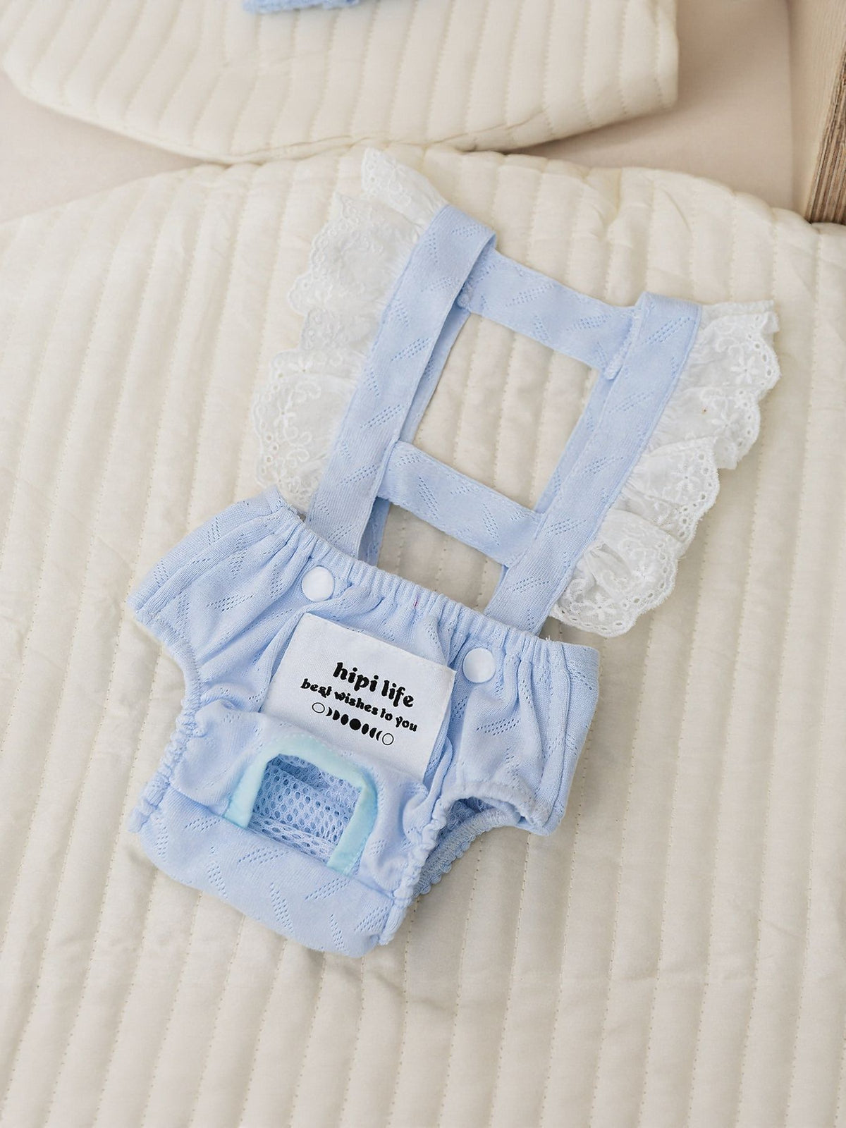Pet menstrual clothes by Trendsi featuring comfortable, reusable fabric for managing pet hygiene during heat cycles.