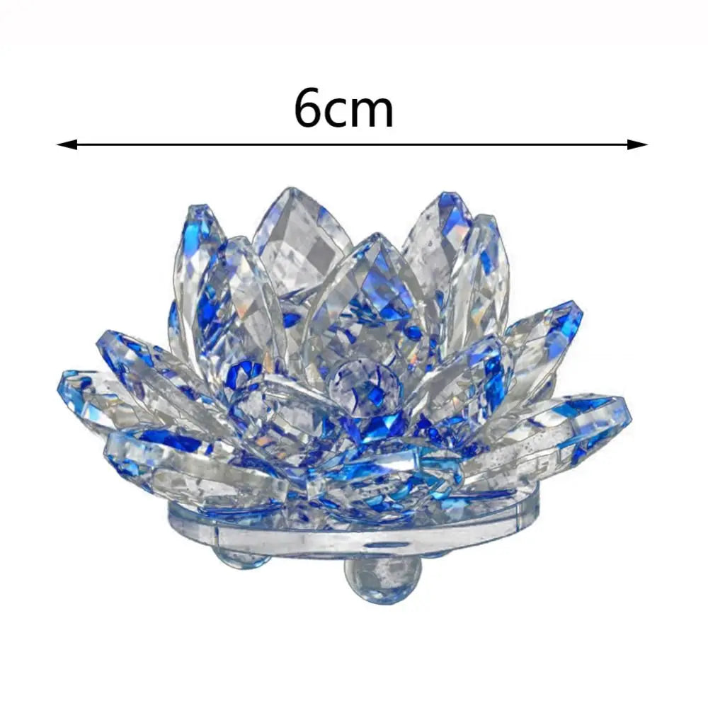 Crystal Lotus Flower Decorative Ornament