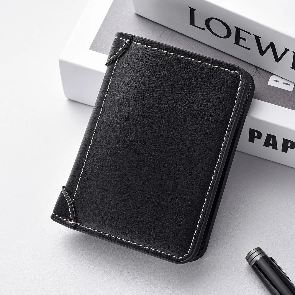 Men's Ultra-Slim PU Leather Card Wallet