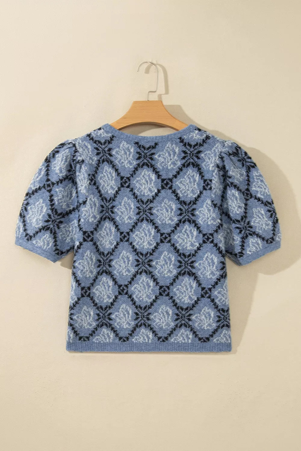 Short sleeve boho knit top cardigan with button front, stylish and lightweight, perfect for casual and layered looks.