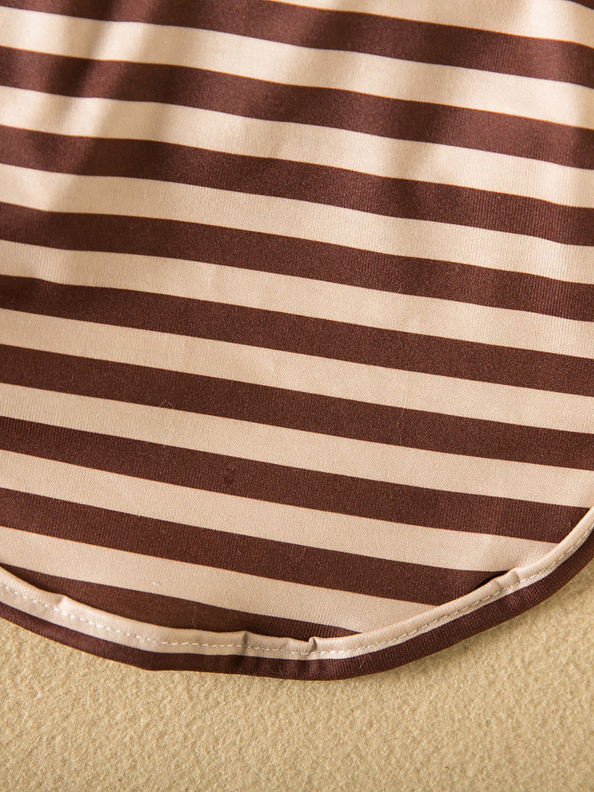 Striped heart patch pet top by Trendsi, featuring a cute design with colorful stripes and a heart patch on the front.