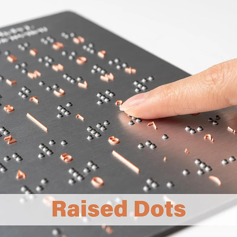 Braille Alphabet & Numbers Tactile Learning Plate