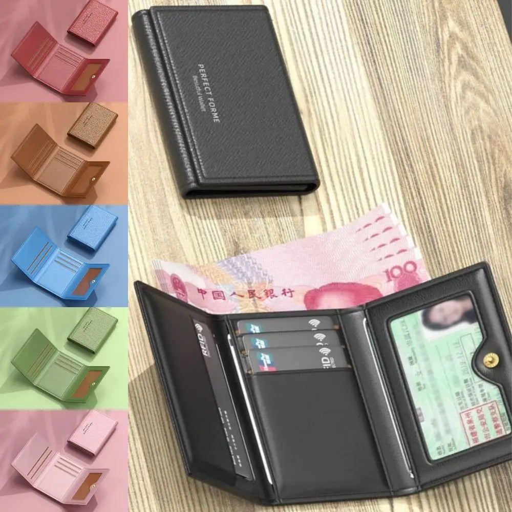 Large-Capacity Leather Multi-Card Wallet