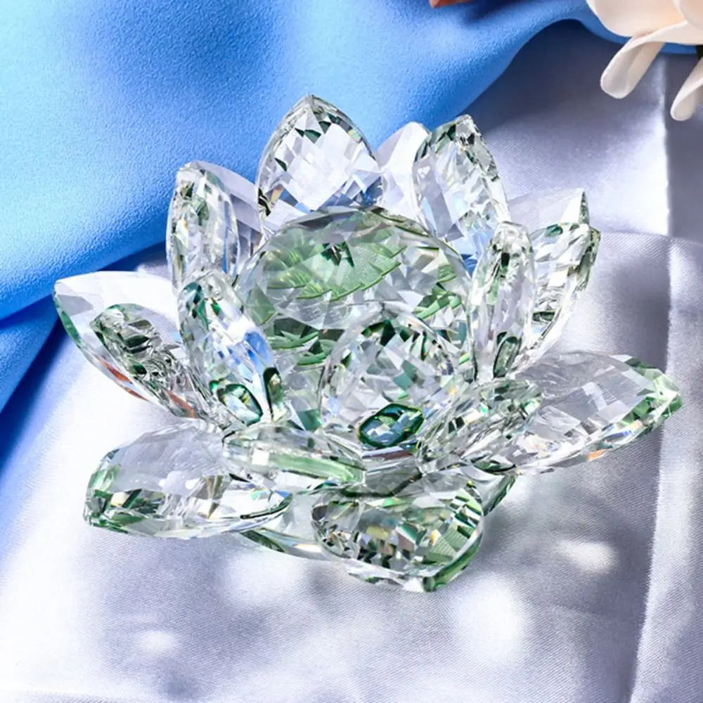 Crystal Lotus Flower Decorative Ornament