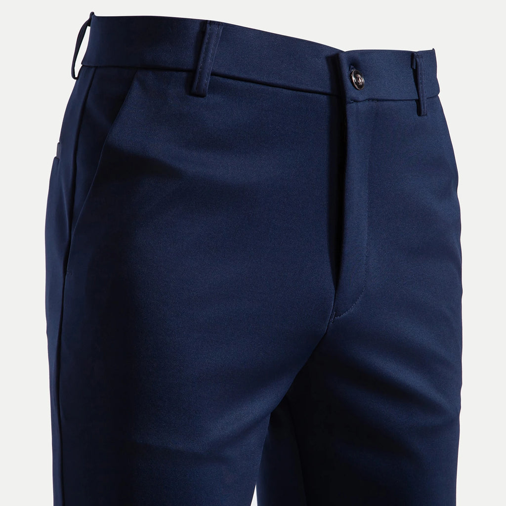 Men's Stretch Straight-Leg Dress Pants