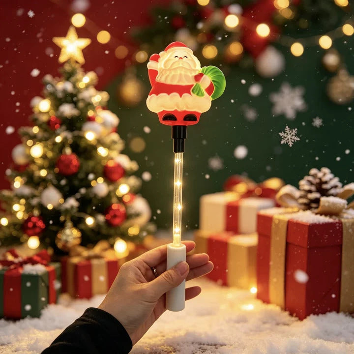 LED Christmas handheld light with Santa character
