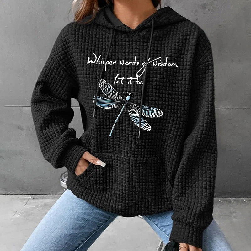 Dragonfly quote hoodie alternate view