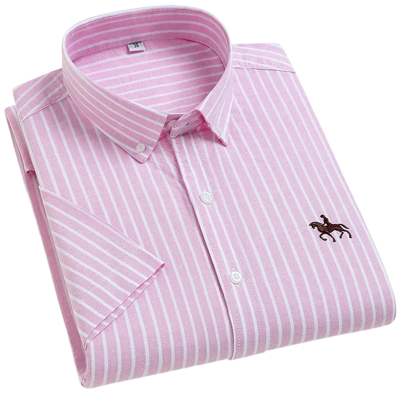 Men's Cotton Oxford Short-Sleeve Shirt