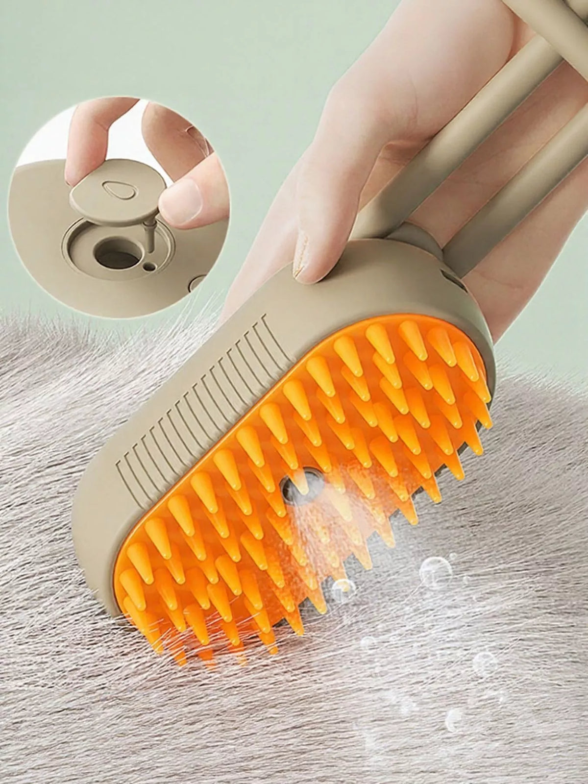 Trendsi cleaning bath pet massage brush with soft bristles for gentle grooming and bathing of dogs and cats.
