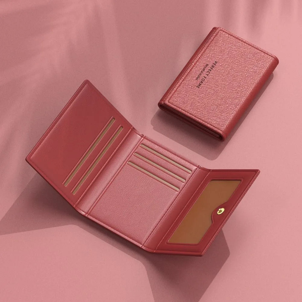 Large-Capacity Leather Multi-Card Wallet