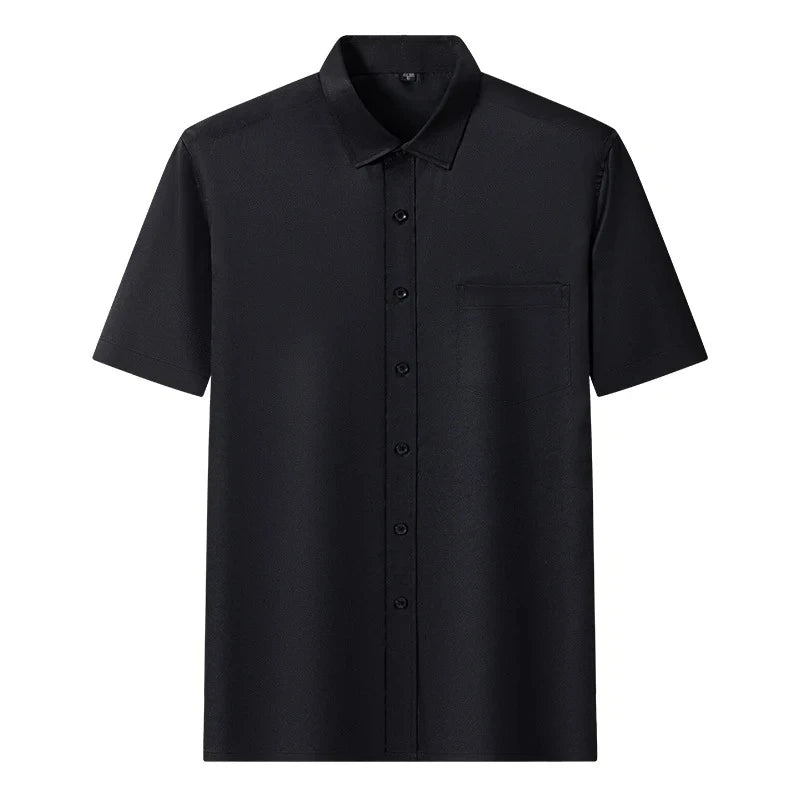 Men's Short-Sleeve Wrinkle-Resistant Dress Shirt