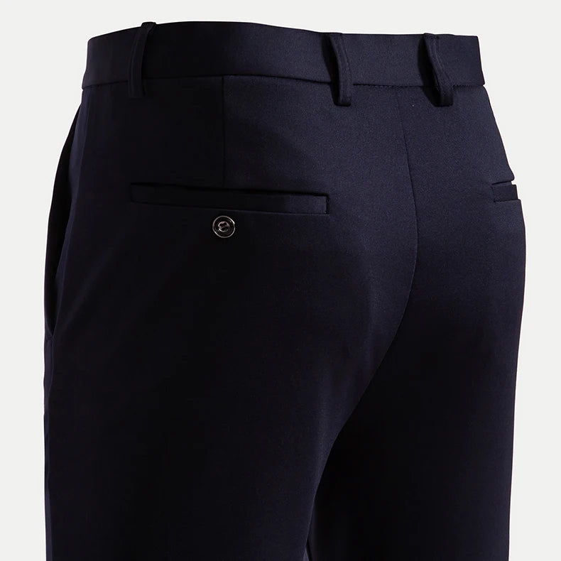 Men's Stretch Straight-Leg Dress Pants