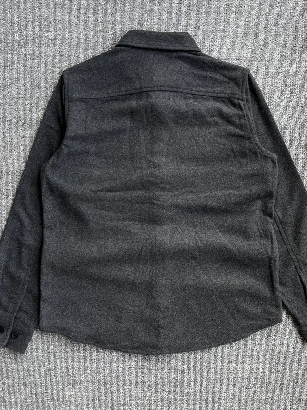 Men's button-up long sleeve shacket, view 2