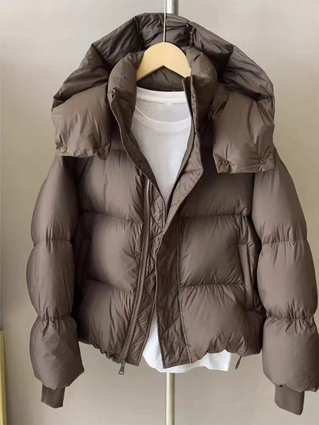 Quilted hooded puffer jacket, view 10