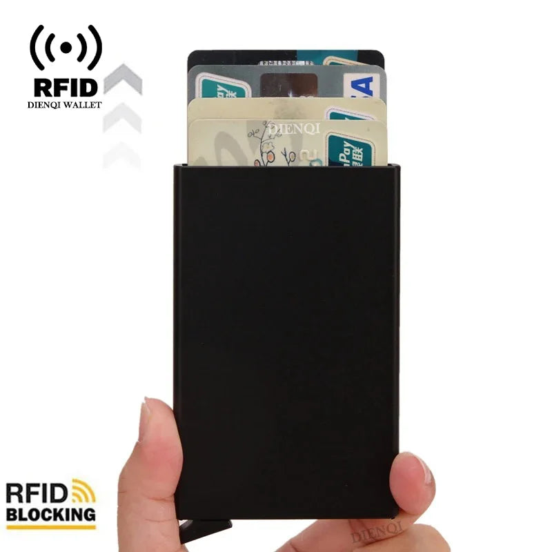 RFID Pop-Up Metal Card Holder Wallet