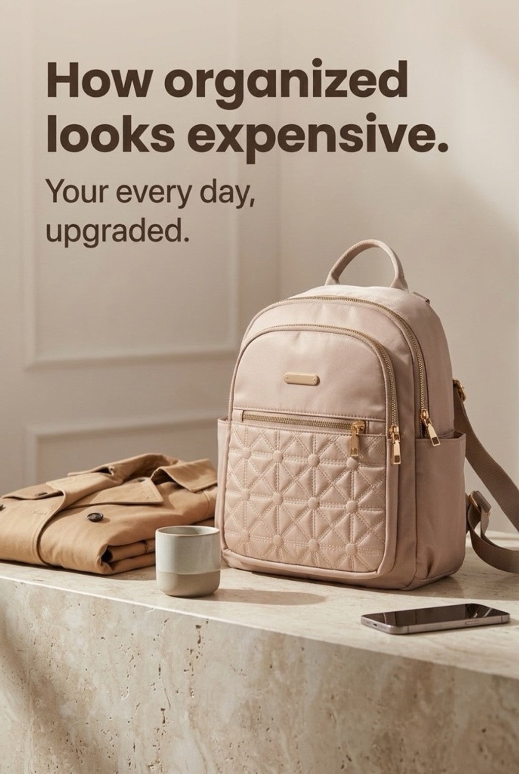 Practical everyday tote bag fashion accessory for errands and shopping