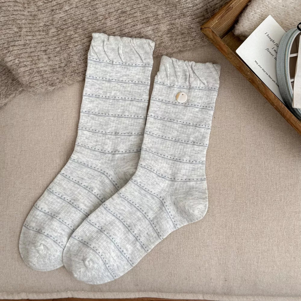 Cotton knit socks, view 9