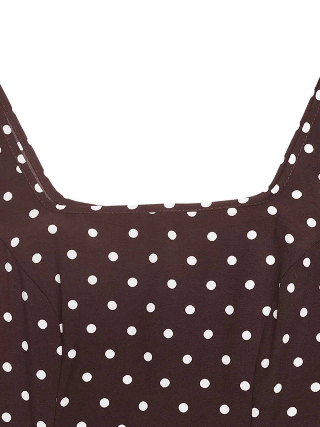 Polka dot sleeveless maxi dress by Trendsi featuring a flowing design and stylish pattern, perfect for summer or casual wear.