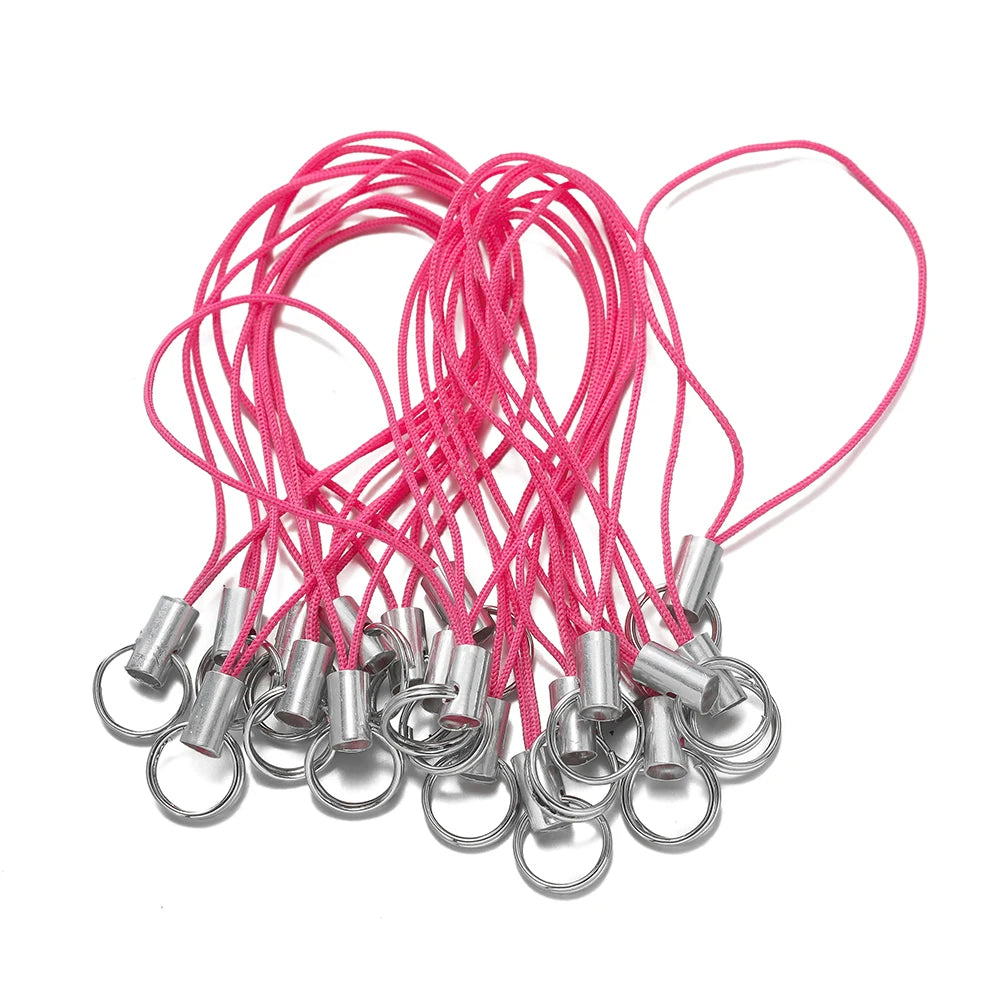Polyester Lanyard Cords with Double Jump Rings – 20/50 Pack