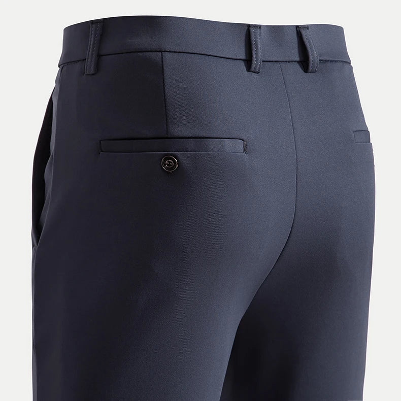 Men's Stretch Straight-Leg Dress Pants