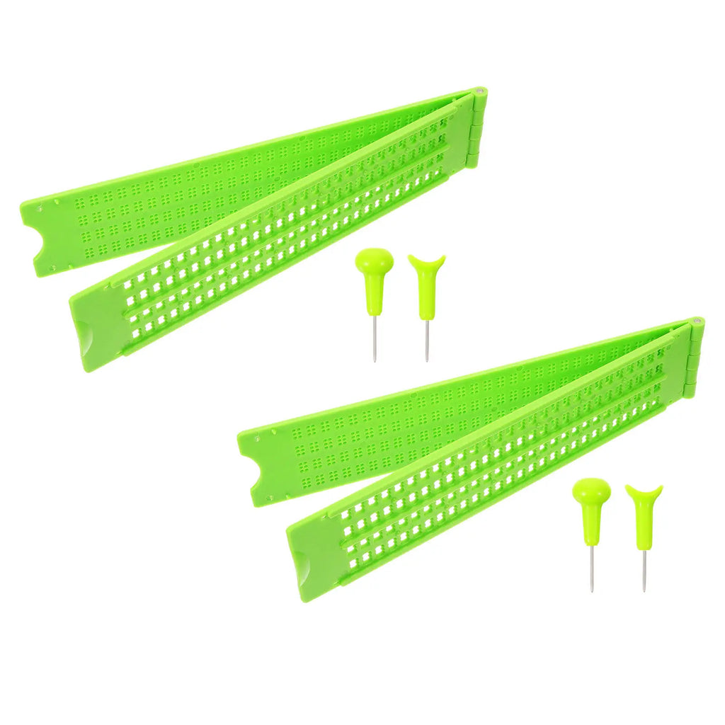 4-Line 28-Cell Braille Writing Slates – 2 Pack
