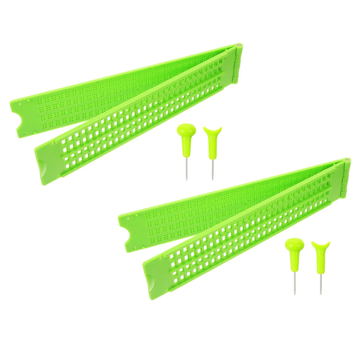 4-Line 28-Cell Braille Writing Slates – 2 Pack