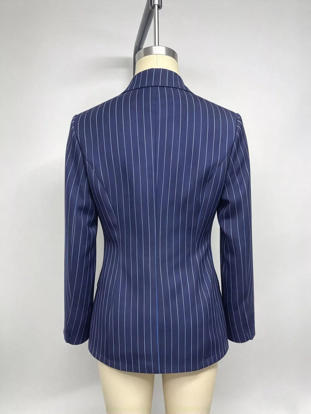Lapel collar one button blazer, view 12