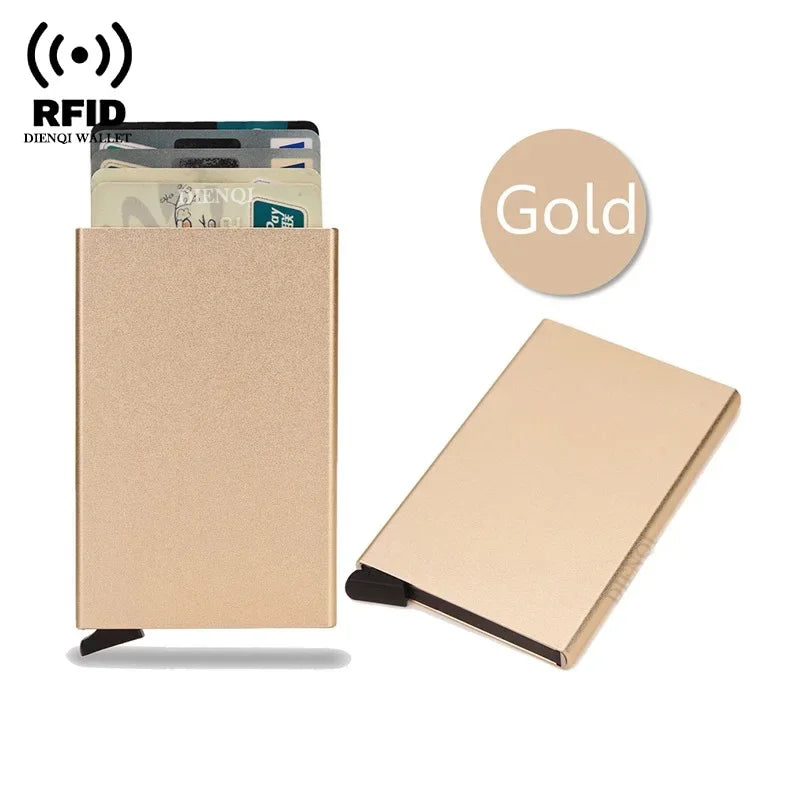 RFID Pop-Up Metal Card Holder Wallet