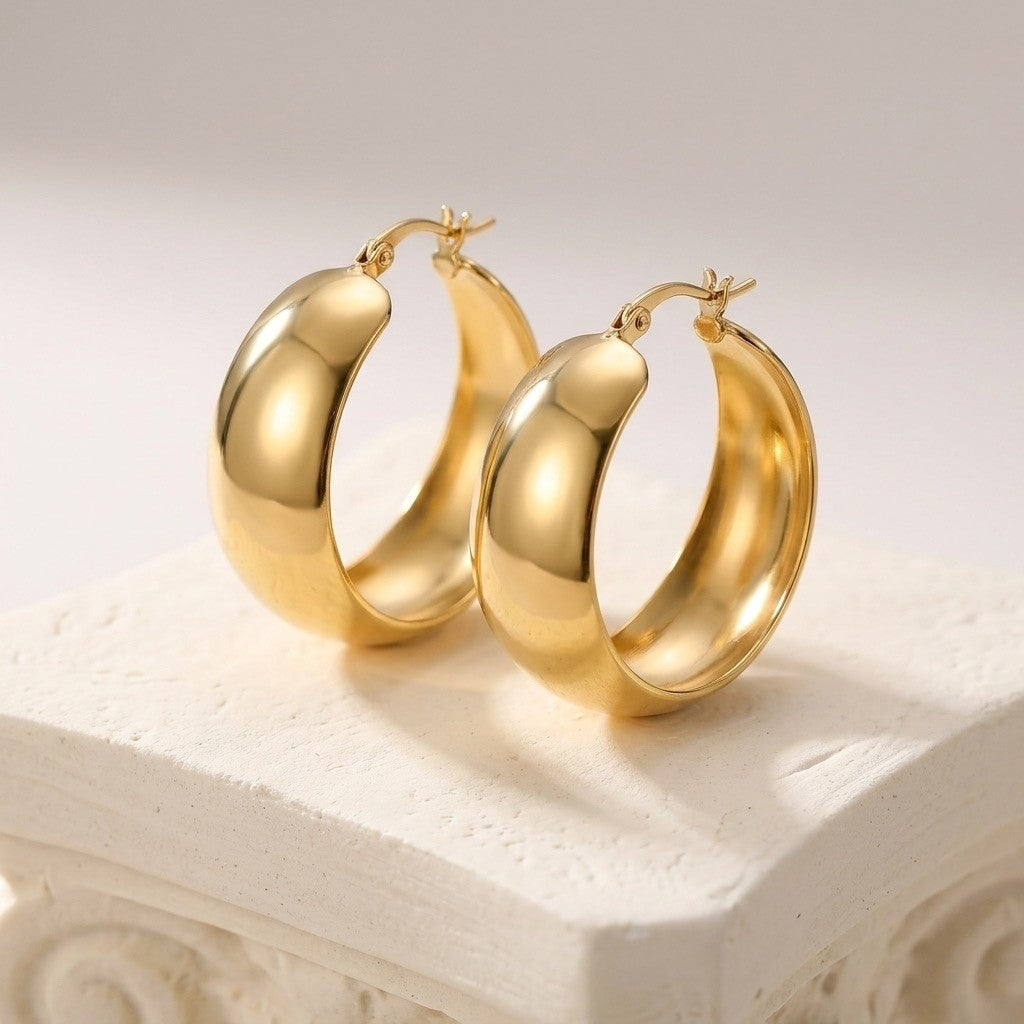 Polished Luxe Hoop Earrings for casual and dressier looks