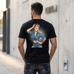 Retro Pin-Up Graphic Tee vintage-inspired apparel by Padilla Innovations LLC