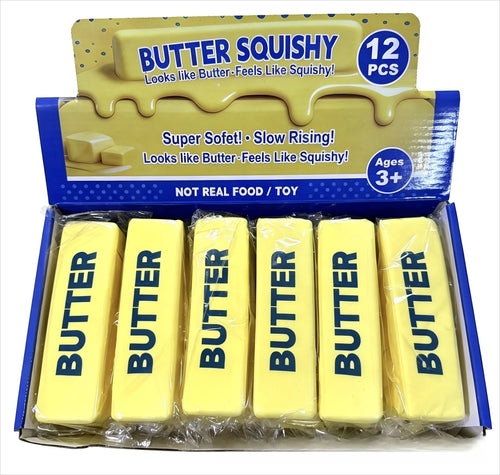 1/6/12pcs Soft Slow Rebound Butter Stick Realistic Silicone Squeeze Stress Relief Gadget Funny Anti-Anxiety ﻿Squeeze Party Gift